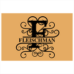 fleischman/monogram doormat
