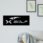 X Golf Logo Custom Sign