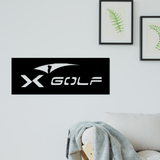 X Golf Logo Custom Sign