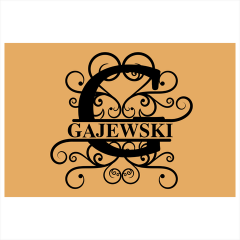 gajewski/monogram doormat