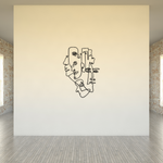 Interwoven Gaze - Metal Wall Art