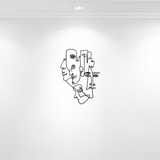 Interwoven Gaze - Metal Wall Art