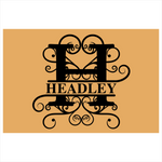 headley/monogram doormat