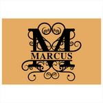marcus/monogram doormat
