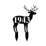 1943/deer yard sign/BLACK