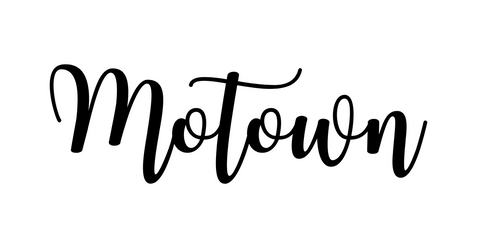 motown/custom text sign/BLACK