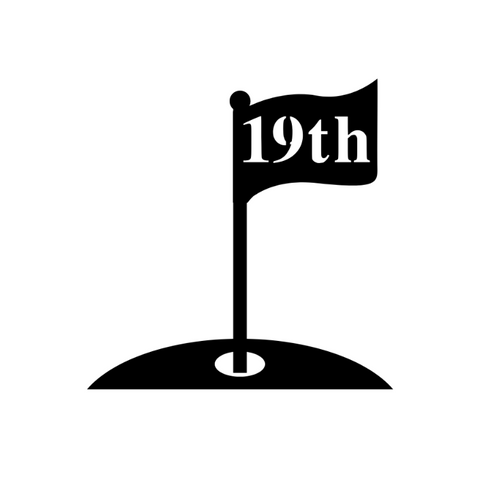 19th/golf monogram sign/SILVER