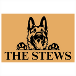 the stews/german shepherd mat