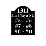 1311 la playa st./apartment sign/BLACK
