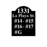 1331 la playa st./apartment sign/BLACK