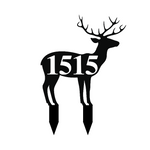 1515 deer yard sign/BLACK