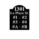 1301 la playa st./apartment sign/BLACK