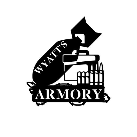 wyatt's armory/armory sign/RED