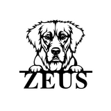 zeus/golden retriever sign/BLACK