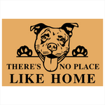 there's no place like home/pit bull doormat