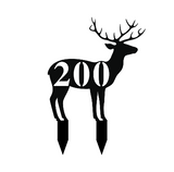 200/deer yard sign/BLACK