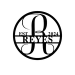 reyes est 2024/monogram sign/BLACK