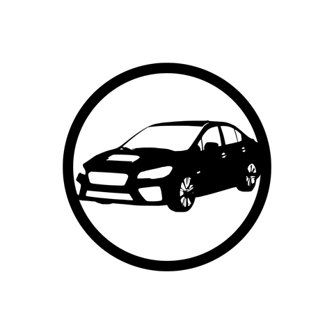 wrx subaru/custom car sign/BLACK