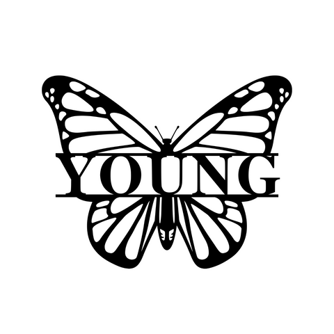 YOUNG/buttfly/BLACK