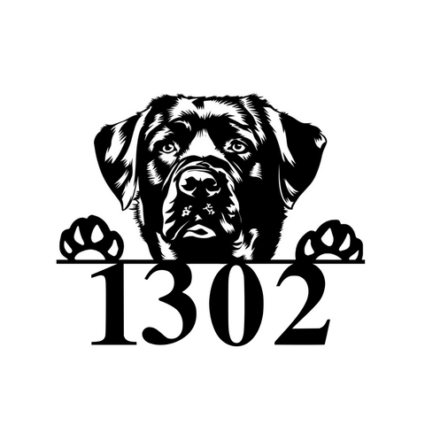 1302/black lab sign/BLACK