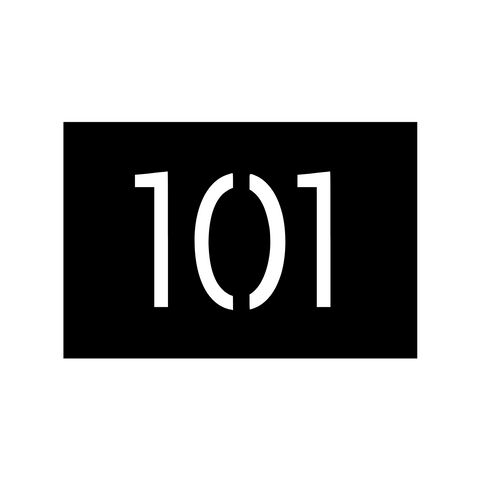 101/apt sign/BLACK
