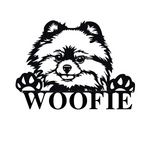 woofie/pomeranian sign/BLACK