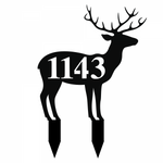 1143/deer yard sign/BLACK