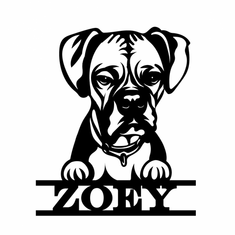 zoey/dog sign/BLACK