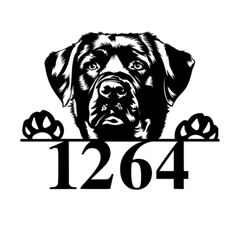 1264/black lab sign/BLACK