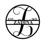 z zadina est 2021/monogram sign/BLACK