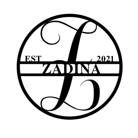z zadina est 2021/monogram sign/BLACK