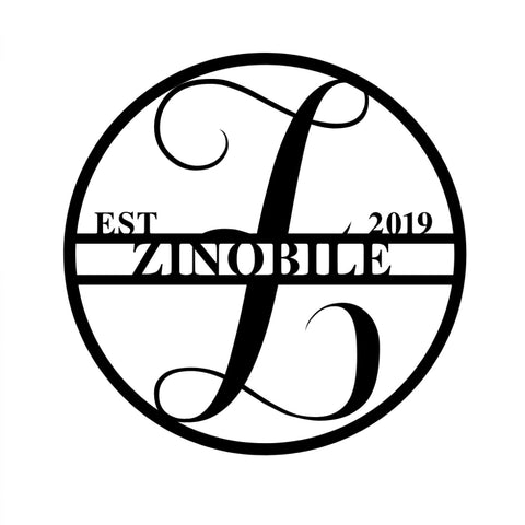 zinobile 2019/monogramsign2/BLACK