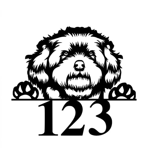 123/maltipoo sign/BLACK