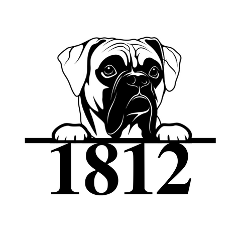 1812/boxer sign/BLACK