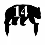 14/bear address sign/BLACK