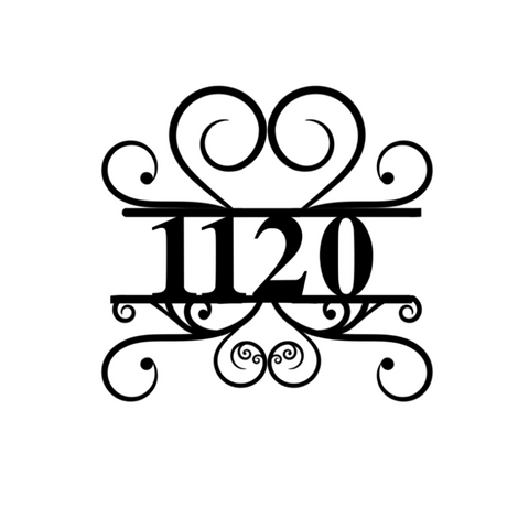 1120/address sign/BLACK