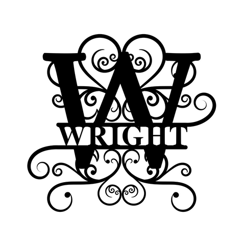 wright/monogram/BLACK/12 inch