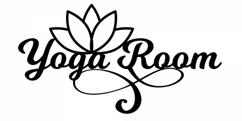yoga room/custom sign/BLACK