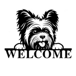 Yorkie Welcome Sign - 24 inch