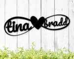 Personalized Engagement Gifts, Newly Engaged Gift, Newly Wed Gifts, Newlywed Sign, Personalized Metal Wall Art, Metal Signs, Infinity Sign