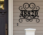 Metal Address Sign for House, Address Plaque, House Number Plaque, Metal Address Numbers, Address Plaque, Front Porch Decor, Metal Signs