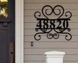 Address Sign, Modern Address Sign, Metal house numbers, address plaque, housewarming gift, Custom metal address sign, Street address sign