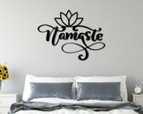 Namaste Metal wall sign, Namaste wall art, meditation wall art, Lotus Flower metal wall art, yoga studio decor, yoga decor, meditation art