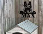 German Shepherd Dog Sign, German Shepherd Metal sign, German Shepherd Name Sign, Pet Name Sign, Dog Lover Sign, Gift for Pet owner, Dog