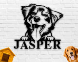 Australian Shepherd Dog Sign, Australian Shepherd Metal sign, Australian Shepherd Sign, Pet Name Sign, Dog Lover Sign, Gift for Pet owner