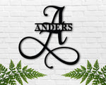 Metal Monogram Sign, Last name Sign, Family Name Sign, Housewarming gift, Metal wall art, Door hanger, Wedding Gift, Personalized Sign, Sign