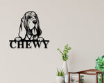 Bloodhound Dog Sign, Bloodhound Metal sign, Bloodhound Name Sign, Pet Name Sign, Dog Lover Sign, Gift for Pet