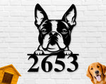 Boston Terrier Dog Sign, Boston Terrier Metal sign, Boston Terrier Name Sign, Pet Name Sign, Dog Lover Sign, Gift for Pet Owner, Dog Sign
