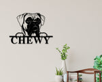 Boxer Dog Sign, Boxer Terrier Metal sign, Boxer Terrier Name Sign, Pet Name Sign, Dog Lover Sign, Gift for Pet Owner, Dog Sign