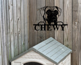 Boxer Dog Sign, Boxer Terrier Metal sign, Boxer Terrier Name Sign, Pet Name Sign, Dog Lover Sign, Gift for Pet Owner, Dog Sign